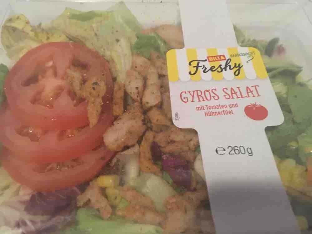 BILLA Freshy  Gyrossalat, Michsalat mit Tomaten und Hühnerfilet  | Hochgeladen von: Schnuffeli