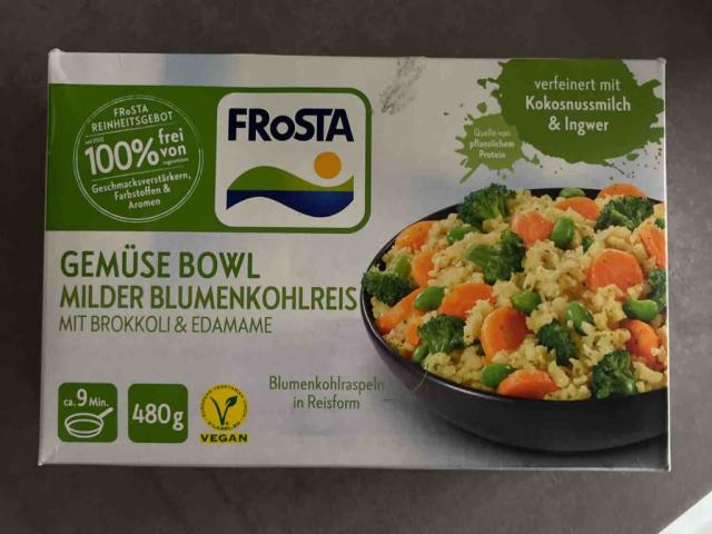 Gemüse Bowl milder Blumenkohlreis, mit Brokkoli & Edamame vo | Hochgeladen von: lcmdl