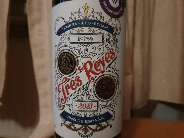 Tres Reyes Tempranillo-Syrah 2021, Rotwein 14 % von Schorsch 808 | Hochgeladen von: Schorsch 808