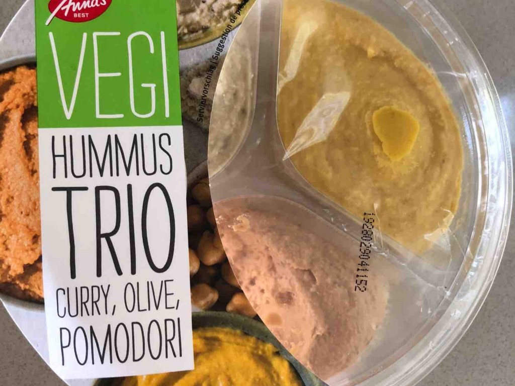 Hummus Trio (Migros), Curry, Oliven, Tomaten von Holine | Hochgeladen von: Holine