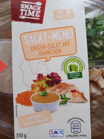 Snack Time Salat- Menü Linsen-Salat mit Hähnchen von SabrinaSelb | Hochgeladen von: SabrinaSelbermachen
