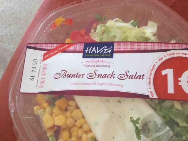 Bunter Snack Salat, Mit 50 ml Joghurtdressimg von hollus | Hochgeladen von: hollus