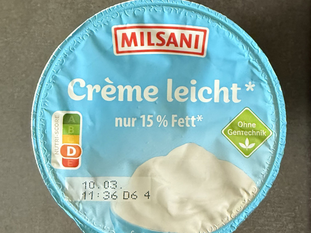 Crème Leicht Aldi, Milsani 15% von motzky1 | Hochgeladen von: motzky1