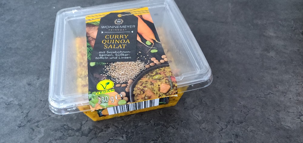 Curry Quinoa Salat, mit Sojabohnen, Süßkartoffeln und Linsen von | Hochgeladen von: benarnold