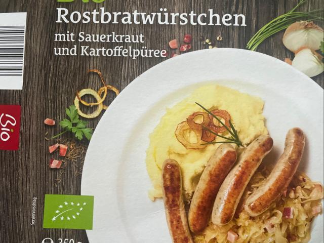 Rostbratwurst mit Sauerkraut und Kartoffelpüree von Renrew | Hochgeladen von: Renrew