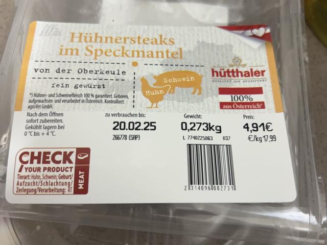 Hühnersteaks im Speckmantel by NovaGalax | Uploaded by: NovaGalax