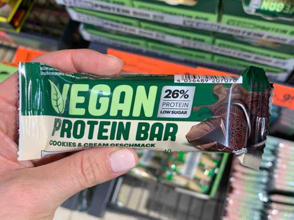 Vegan Protein Bar, cookies  & cream Geschmack von amyfit | Hochgeladen von: amyfit