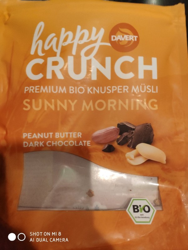 Happy Crunch Knusper Müsli Sunny Morning, Peanut Butter & Da | Hochgeladen von: beispinde