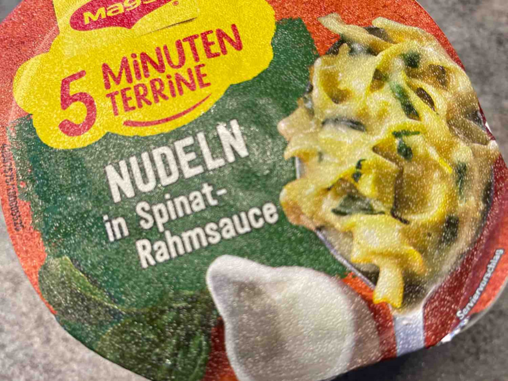 5 Minuten Terrine Nudeln in Spinat-Rahmsauce von Spuehli | Hochgeladen von: Spuehli