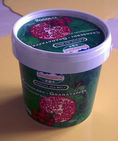 Weideglück Fruchtjoghurt mild, Cranberry + Granatapfel | Hochgeladen von: Susispinne