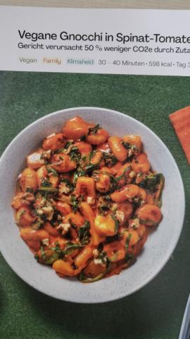 Vegane Gnocchi in Spinat - Tomaten - Soße by Tllrfl | Uploaded by: Tllrfl