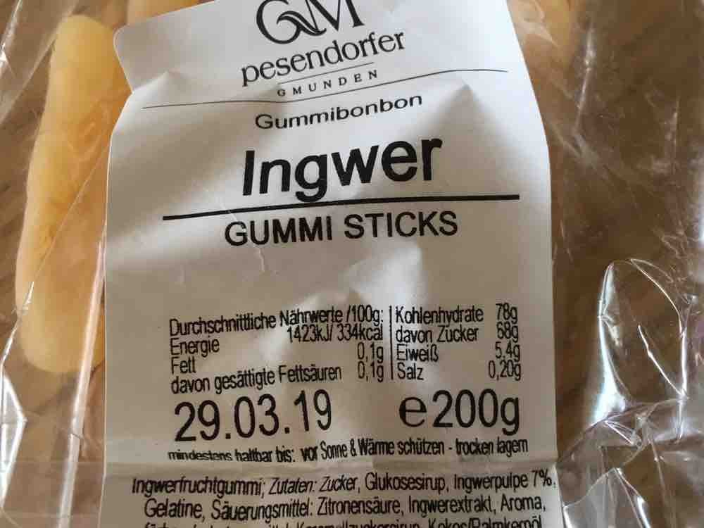 Ingwer Gummi Sticks von Spin | Hochgeladen von: Spin