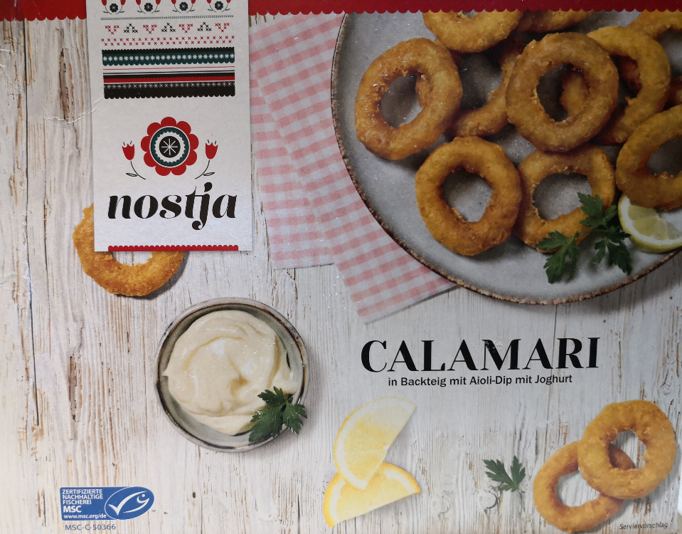 nostja Calamari in Backteig mit Aioli-Dip mit Joghurt (Lidl) von | Hochgeladen von: HorstHorstHorst