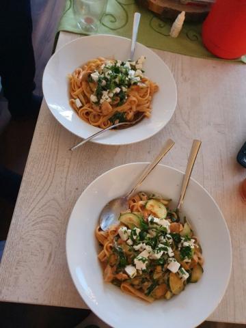 Fettucine mit Tomatenrahm und Spinat von Steffi161282 | Hochgeladen von: Steffi161282