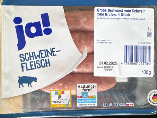 Frische grobe Bratwurst von Schradinho | Hochgeladen von: Schradinho