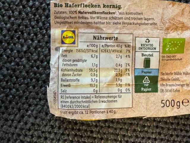 Bio Haferflocken , kernig von Sorrymal | Hochgeladen von: Sorrymal