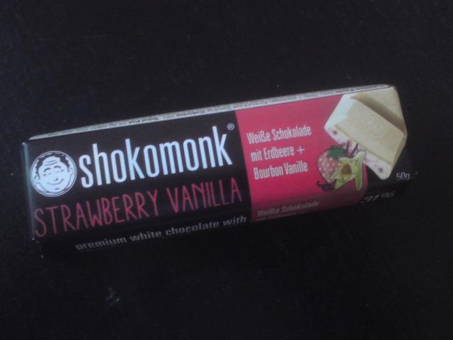 Schokomonk, Weiße Schokolade Erdbeere & Bourbon Vanille | Hochgeladen von: Eva Schokolade