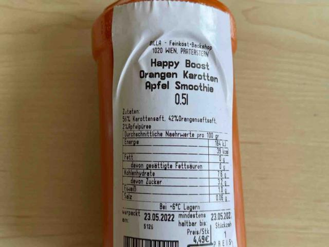 Happy Boost, Orangen Karotten Apfel Smoothie von Cylum | Hochgeladen von: Cylum