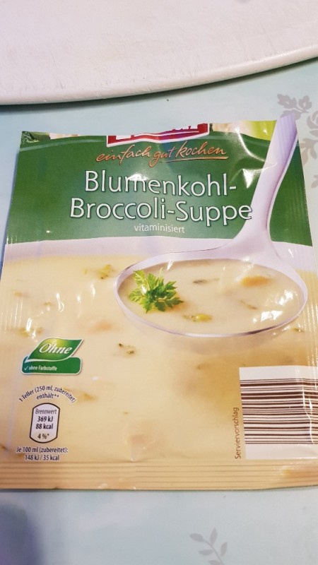 Tütensuppe Blumenkohl-Broccoli, zubereitet von Knbbelchen | Hochgeladen von: Knbbelchen