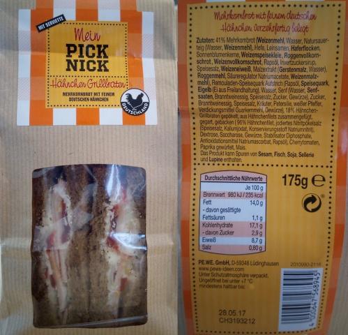  Mein Pick Nick Hähnchen Grillbraten, Hähnchen Sandwich | Hochgeladen von: andiR