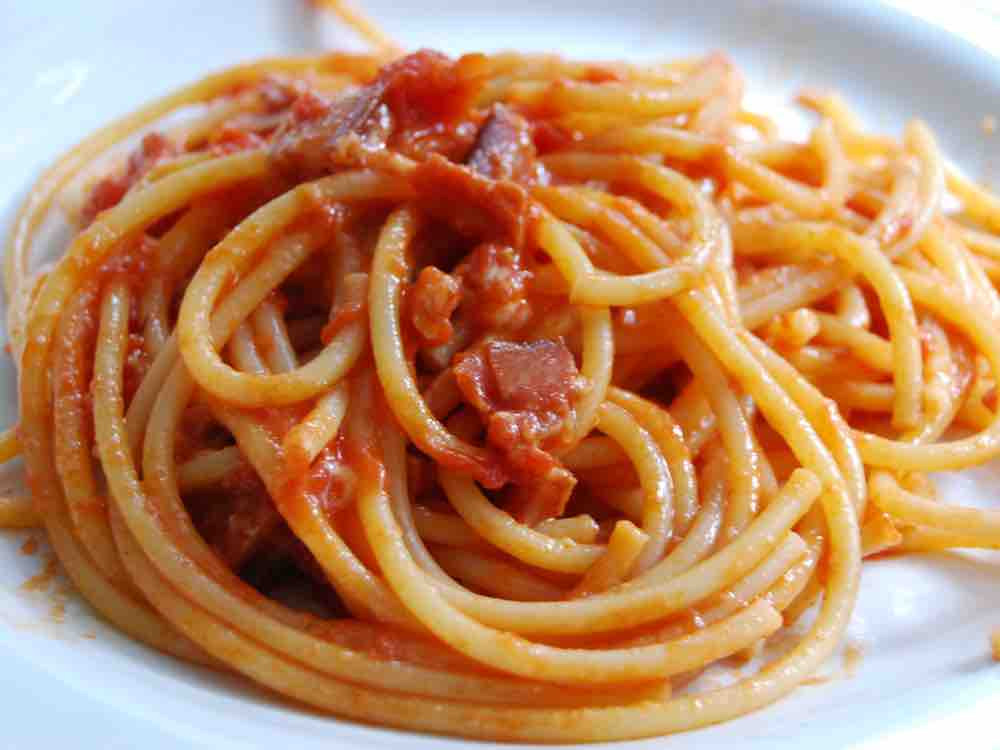 Spaghetti all‘amatriciana, Restaurant/selbstgemacht von joelinho | Hochgeladen von: joelinho95