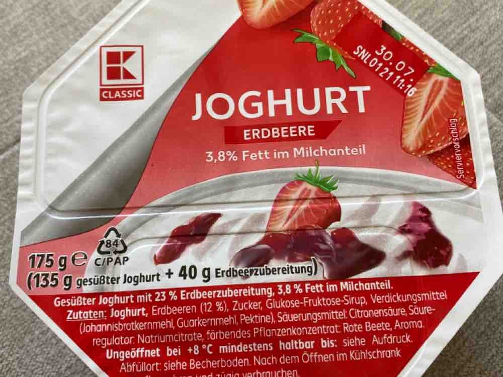 Joghurt Erdbeere, 3,8% Fett im Milchanteil von Cuttergy | Hochgeladen von: Cuttergy