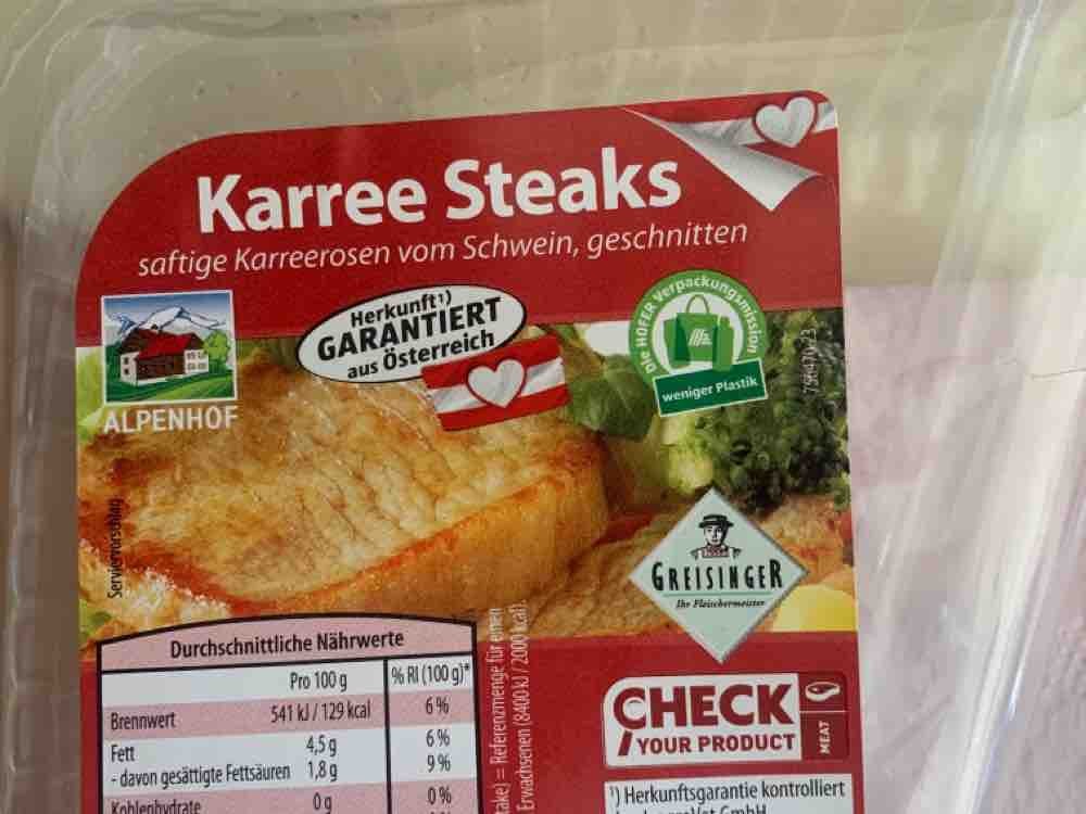 Karree Steaks, saftige Karreerosen vom Schwein geschnitten  von  | Hochgeladen von: teresaunterer