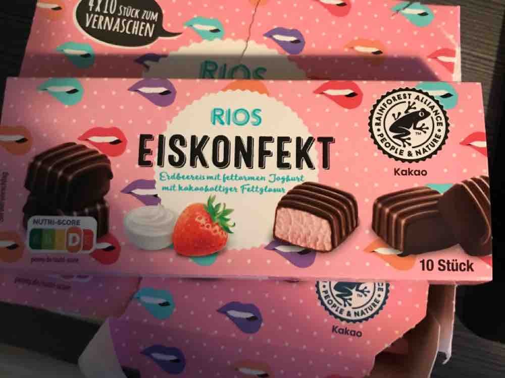 Eiskonfekt, Erdbeereis mit fettarmen Joghurt von melki | Hochgeladen von: melki