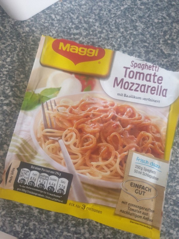 Spaghetti Tomate Mozzarella, Trockenprodukt von Jin | Hochgeladen von: Jin