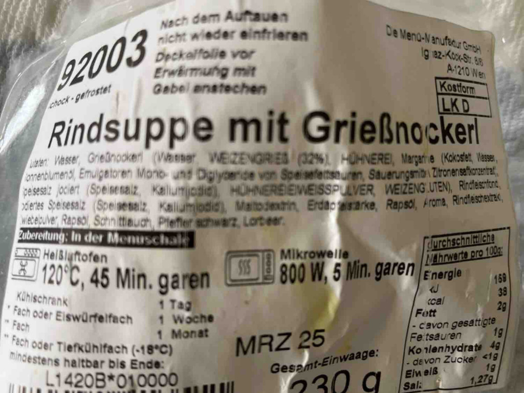 RK Rindsuppe mit Grießnockerl von Alsu99 | Hochgeladen von: Alsu99