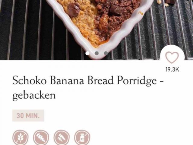 Schoko Bananen porridge gebacken von Rosaliee | Hochgeladen von: Rosaliee