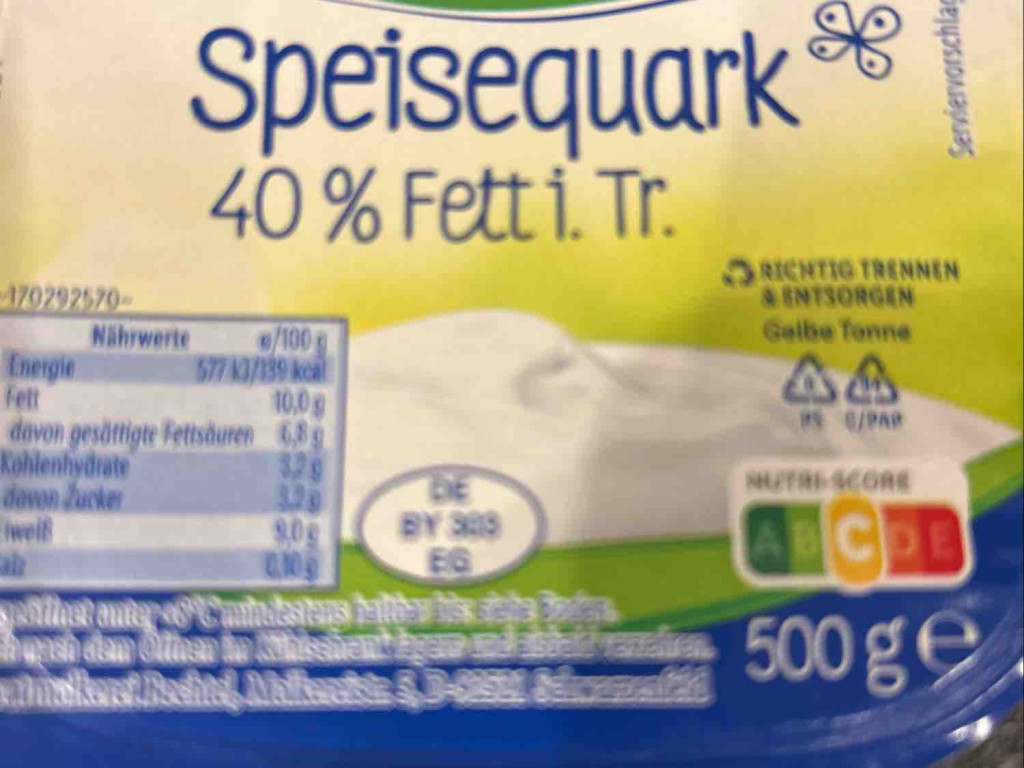 Speisequark 40% Fett von julika21 | Hochgeladen von: julika21