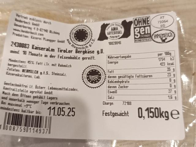 kaiseralm Bergkäse von Anserad | Hochgeladen von: Anserad