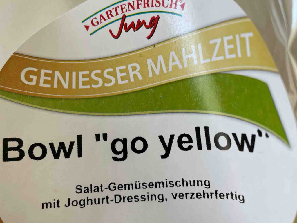 Bowl “go Yellow “, Salat-Gemüsemischung mit Jogurt-Dressing von  | Hochgeladen von: RoWa98