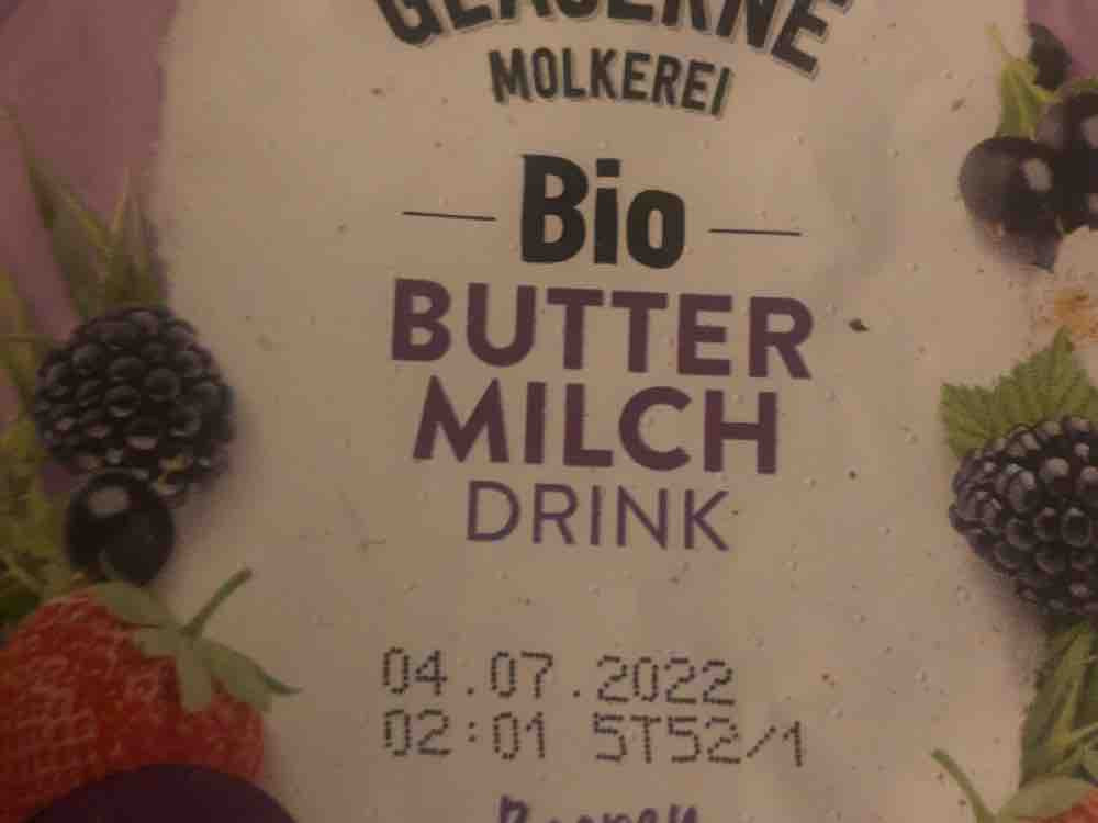 Gläserne Molkerei, Bio Buttermilch Drink, Beeren Power Kalorien - Neue ...