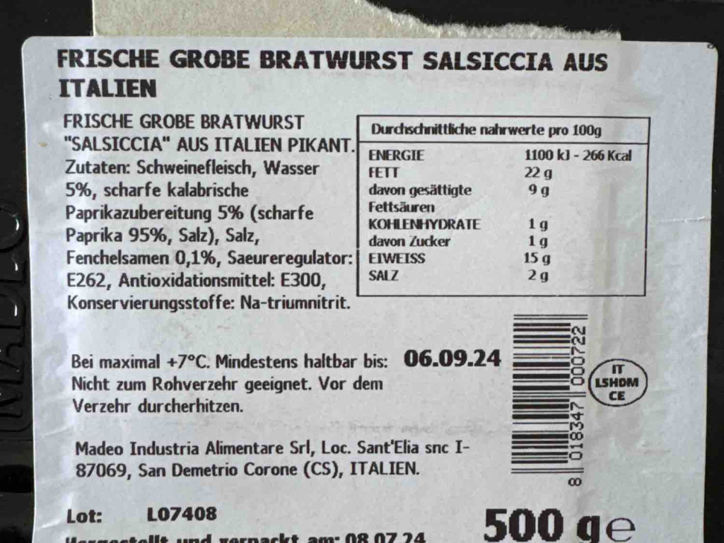 frische grobe bratwurst salsiccia aus italien von tomopromo3 | Hochgeladen von: tomopromo3