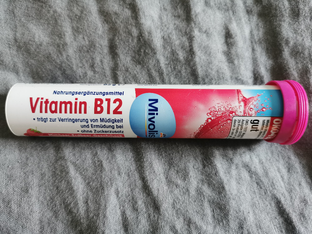 Vitamin B12, Himbeer-Erdbeer-Geschmack von ybirds | Hochgeladen von: ybirds