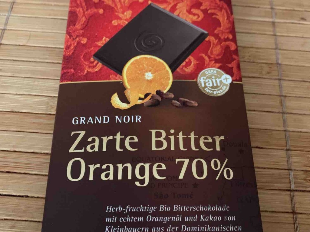 Zarte Bitter Orange 70%, Grand Noir Bio Bitterschokolade mit Ora | Hochgeladen von: wkwi