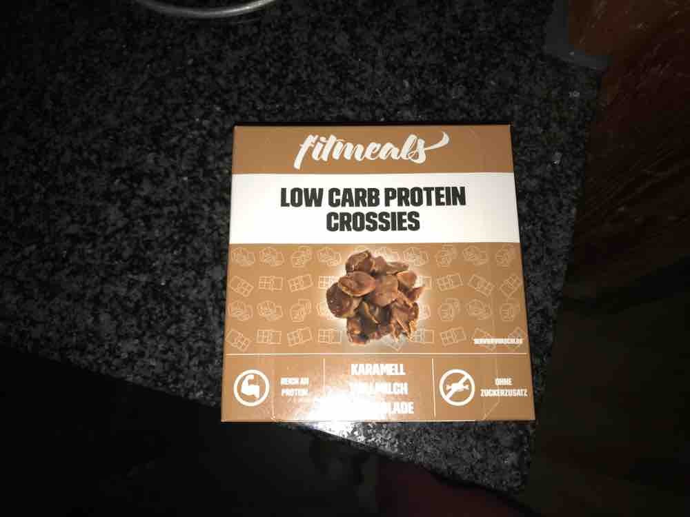 low carb protein crossies, karamell vollmilch schokolade von prc | Hochgeladen von: prcn923
