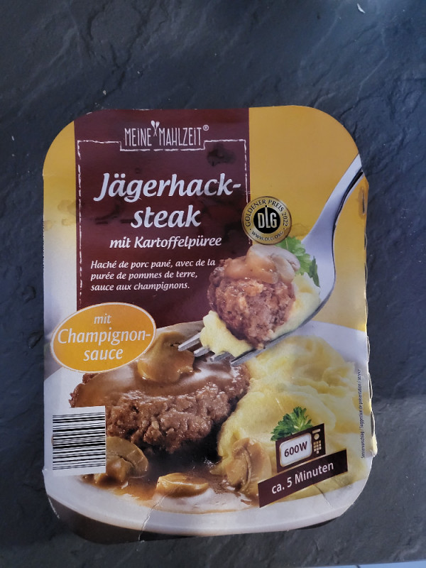 Meine Mahlzeit: Jägerhacksteak, mit würziger Champignonsauce und | Hochgeladen von: pitpeters385