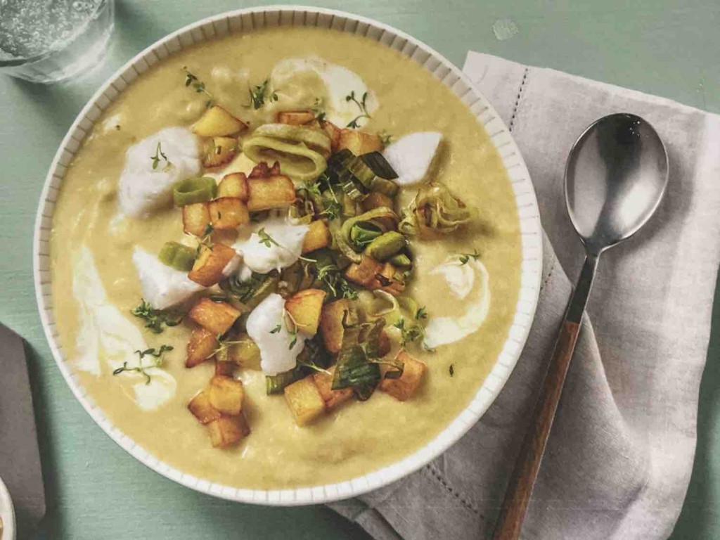 Kartoffel-Lauch-Suppe mit Kabeljau und Kresse von Janerl | Hochgeladen von: Janerl