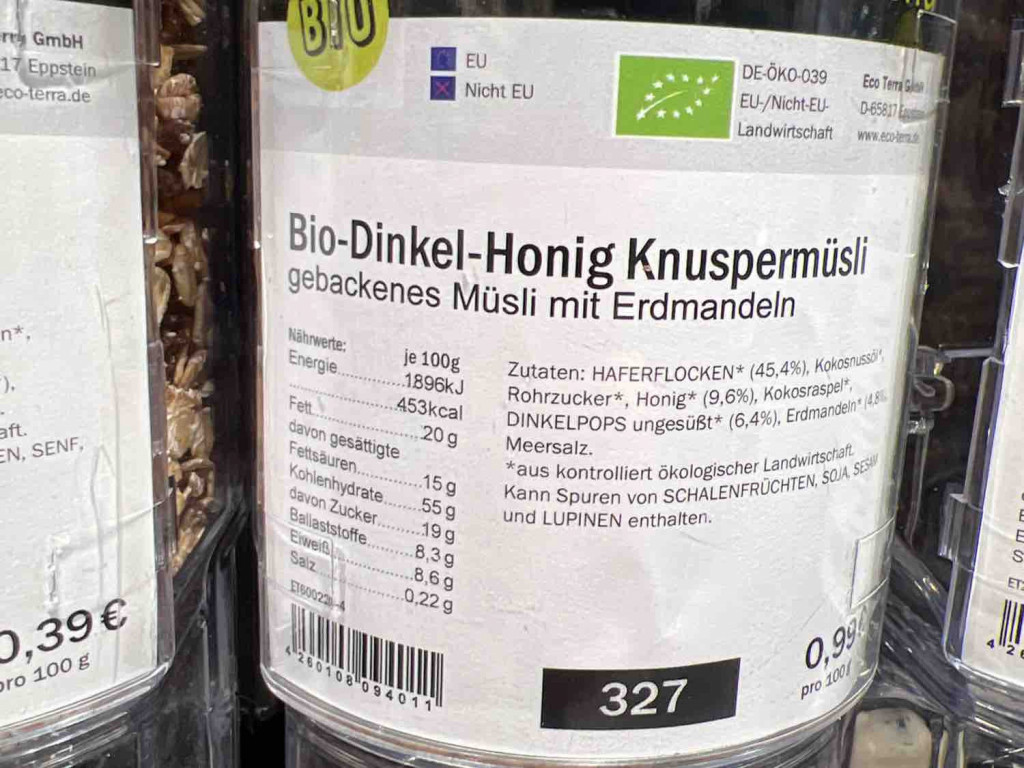 Bio-Dinkel-Honig-Knuspermüsli von FloMeh | Hochgeladen von: FloMeh