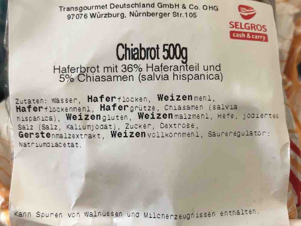 Chiabrot, Haferbrot mit 36% Hafer & 5% Chiasamen von samoa | Hochgeladen von: samoa