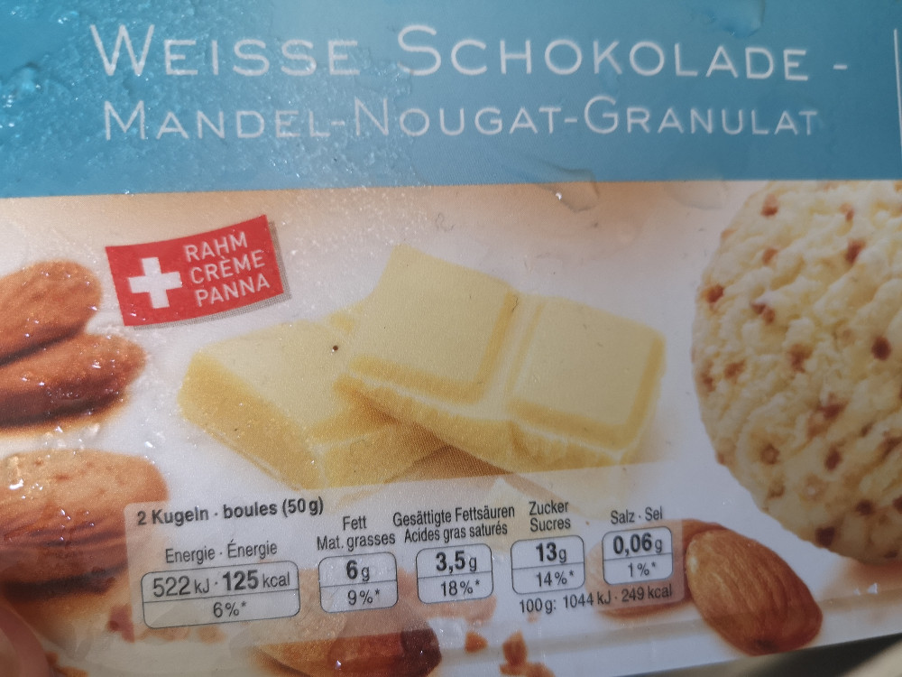 Glace Weise Schokolade, Mandel-Nougat von contessa | Hochgeladen von: contessa
