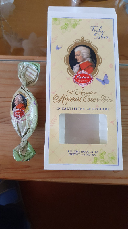 Reber W.A. Mozart Oster Ei, In Zartbitterschokolade von GreHe | Hochgeladen von: GreHe