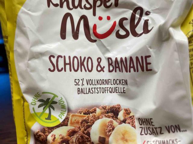 Knusper Müsli Schoko & Banane, 52% Vollkornflocken von Vikid | Hochgeladen von: Vikidicki