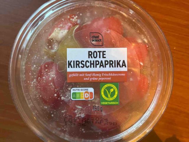 rote Kirschpaprika, mit Senf Honig Frischkäsecreme von Christin2 | Hochgeladen von: Christin24