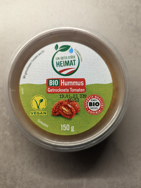 BIO Hummus Getrocknete Tomaten von Alutrex | Hochgeladen von: Alutrex