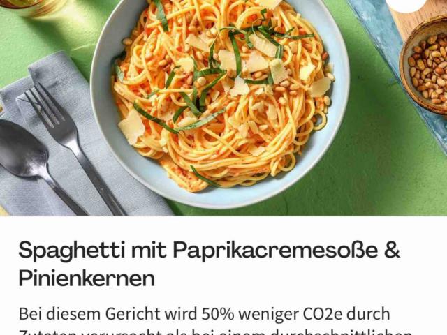 Spagetti  mit Paprikacremesoße &  Pinienkernen von TomMar | Hochgeladen von: TomMar