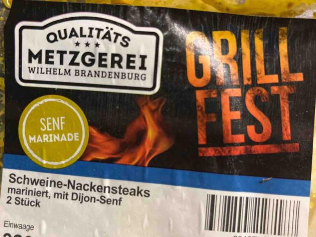 Grillfest Schweine-Nackensteaks, mariniert mit Dijon-Senf	 von p | Hochgeladen von: pati1701